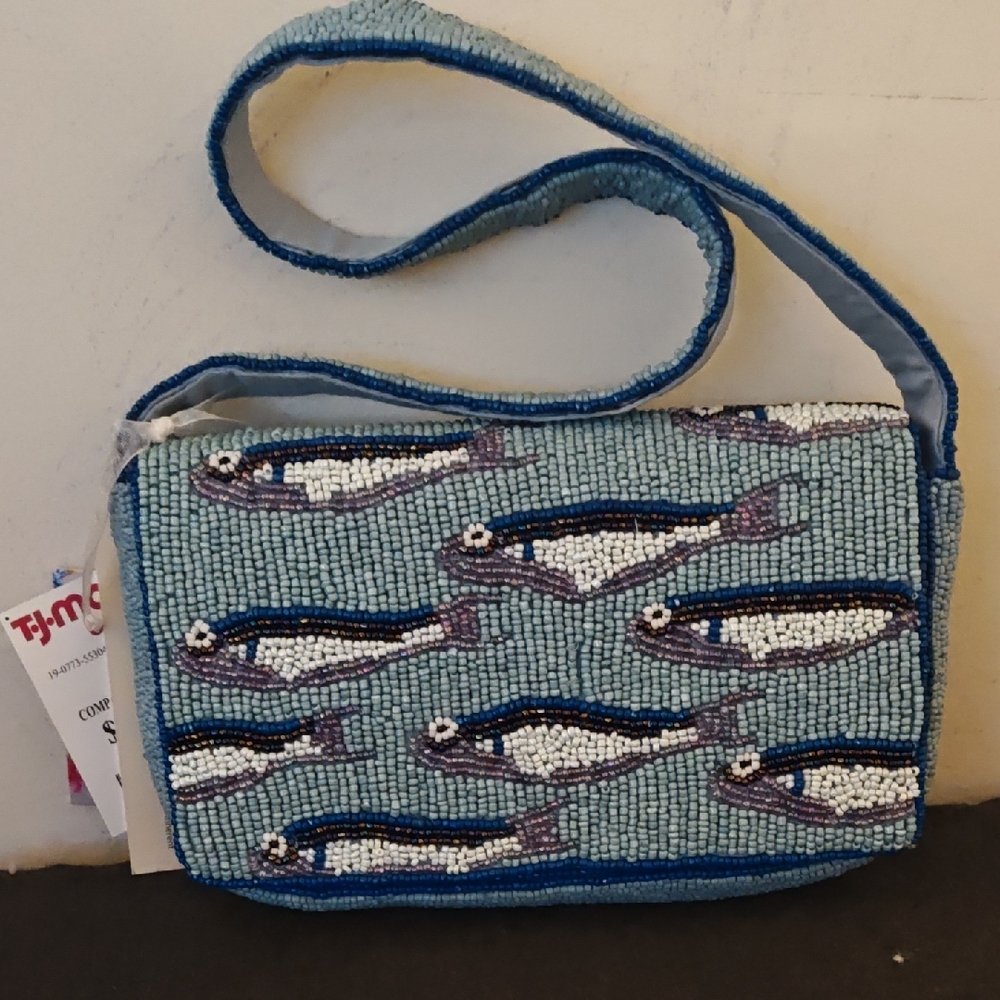 Viral NWT Tjmaxx Beaded Sardine Bag